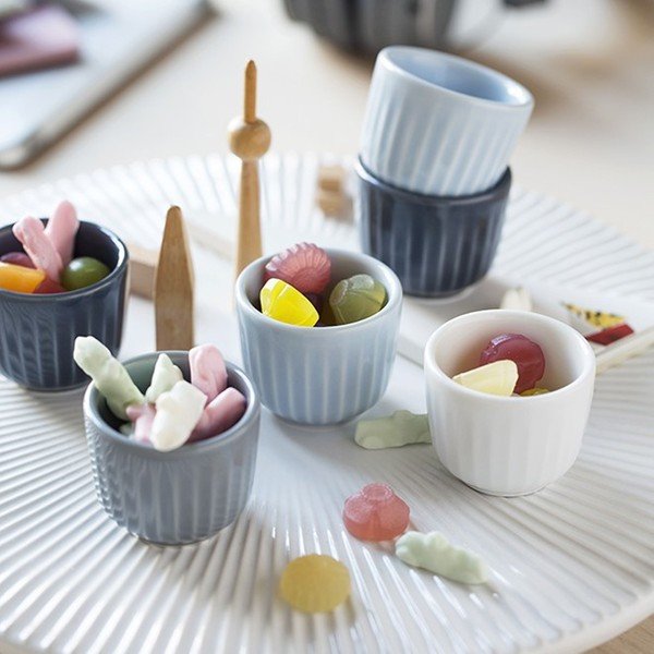 2 baltų porcelianinių kiaušinių indų rinkinys Kähler Design Hammershoi, ⌀ 8 cm-image-1