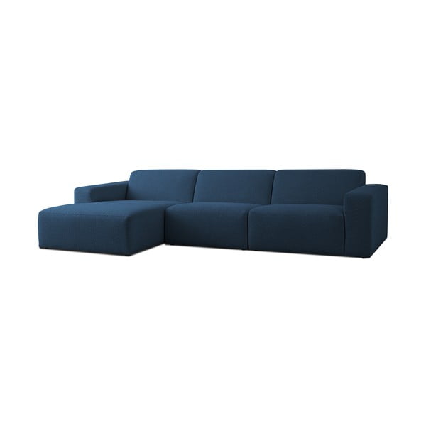 Iš boucle kampinė sofa tamsiai mėlynos spalvos (su kairiuoju kampu) Roxy – Scandic-image-1