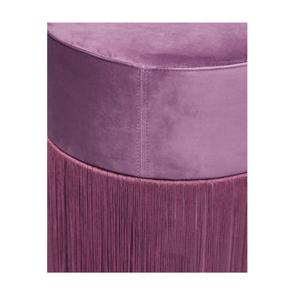 Violetinės spalvos pufas su aksominiu užvalkalu "Velvet Atelier", ø 36 cm-image-1