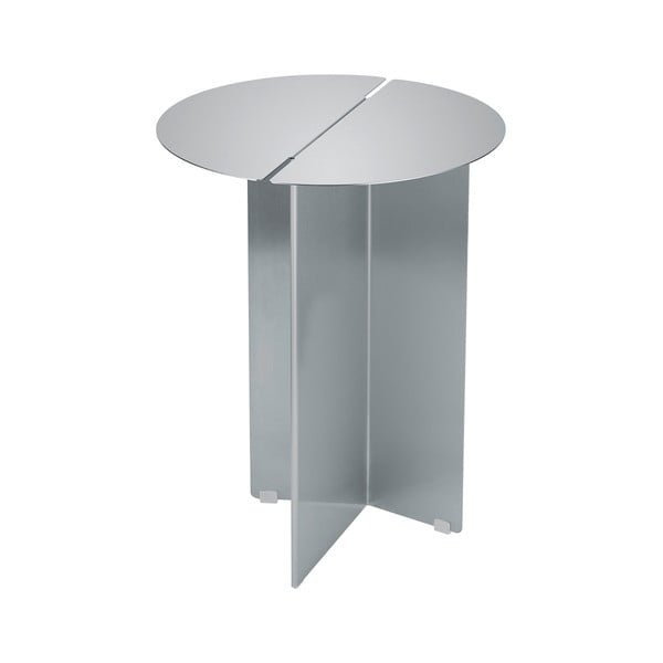 Iš nerūdijančio plieno apvalios formos šoninis stalas ø 35 cm Oru – Blomus