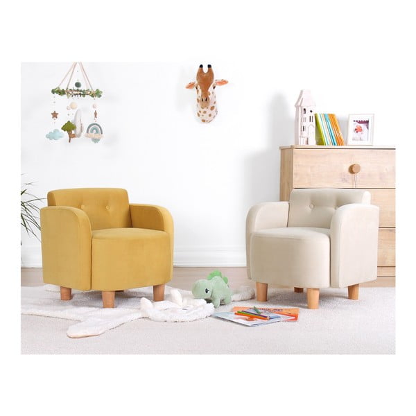 Vaikiškas krėslas geltonos spalvos Volie – Artie-image-4