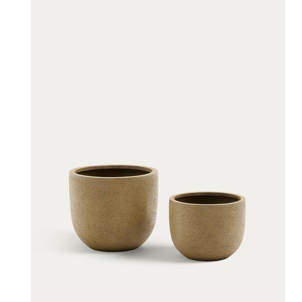 Iš cemento gėlių vazonų dangteliai 2 vnt. ø 44 cm Selvi – Kave Home
