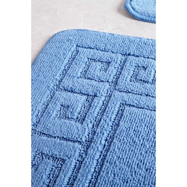Vonios kilimėlis mėlynos spalvos 50x70 cm Ethnic – Foutastic-image-2