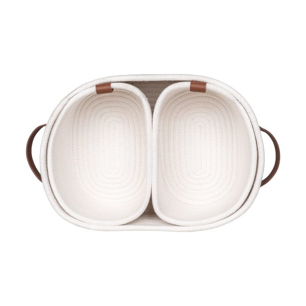 Iš tekstilės krepšiai voniai 3 vnt. 35x25x13 cm Jarana – House Nordic-image-4