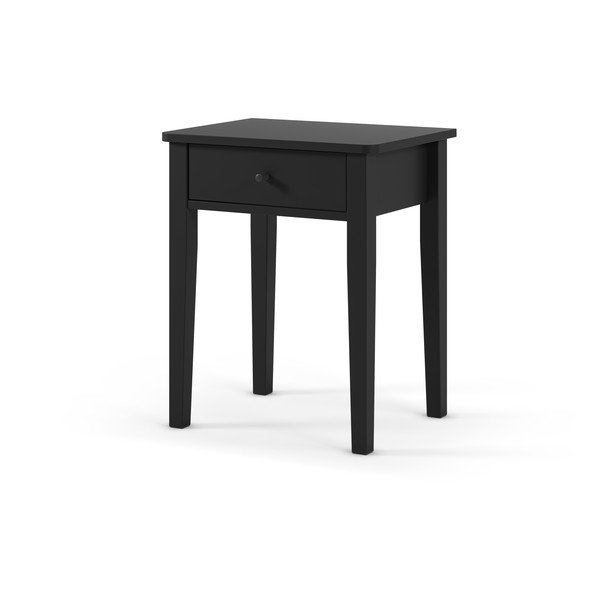 Juodos spalvos matinis naktinis staliukas Bart – Marckeric-image-2