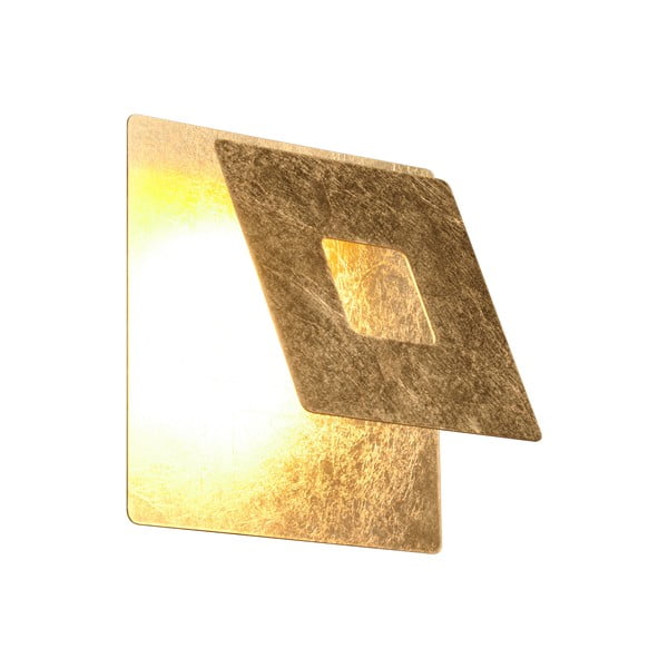 Sieninė lempa auksinės spalvos LED Leano – Trio