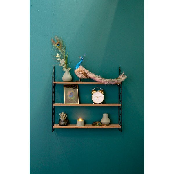 Metalinė lentyna su juodomis detalėmis PT LIVING Zig Zag-image-1