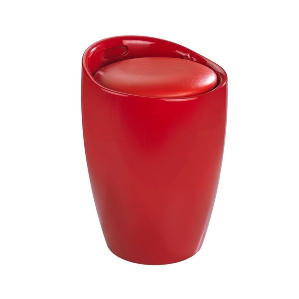 Raudonas skalbinių krepšys ir taburetė viename Wenko Candy, 20 l-image-1