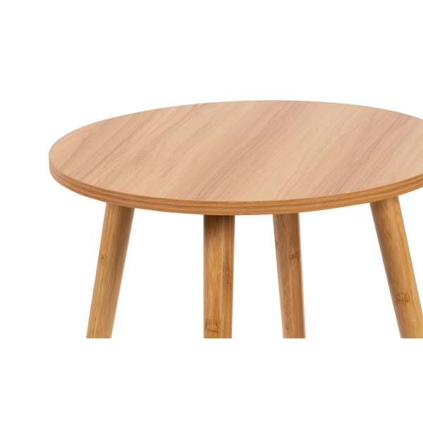 Apvalios formos kavos staliukai natūralios spalvos 2 vnt. ø 60 cm Luke – Bonami Essentials-image-4