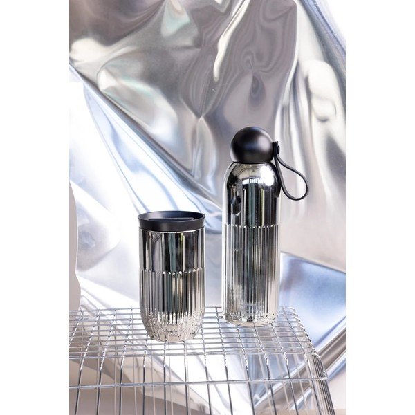 Sidabrinės spalvos iš nerūdijančio plieno termo puodelis 320 ml Tova – Sagaform-image-3