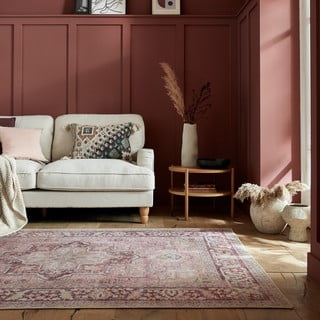 Skalbiamas iš perdirbto pluošto mišinio kilimas šviesiai raudonos spalvos 120x170 cm Windsor – Flair Rugs