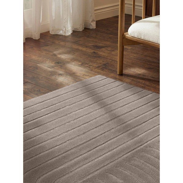 Rankų darbo šviesiai pilkos spalvos iš vilnos kilimas 80x150 cm Arcura – Vikosa-image-2