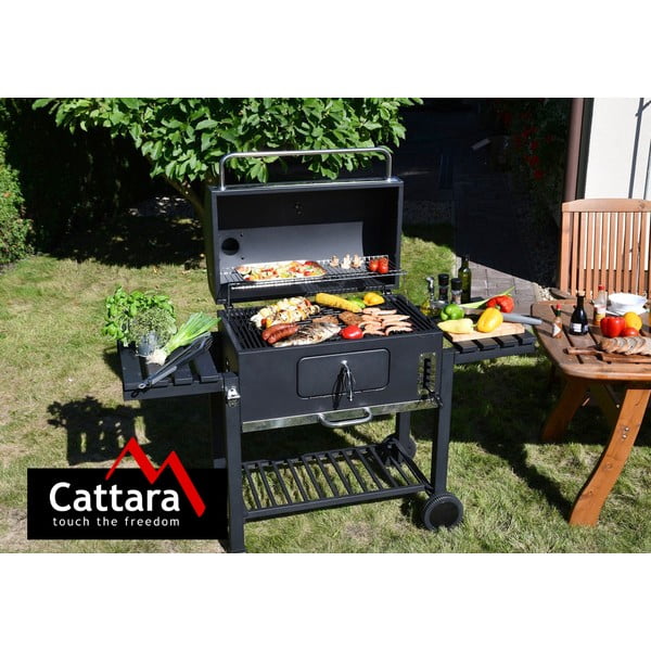 Juodos spalvos medžio anglių kepsninė Cattara Royal Grande XXL-image-1