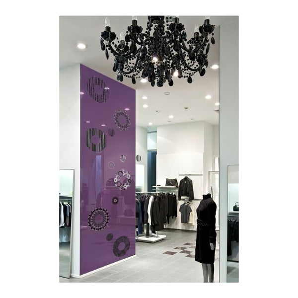 Sienų lipdukas su pilkos ir juodos spalvos ratais Ambiance-image-4