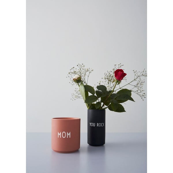 Iš porceliano  puodelis rožinės spalvos/smėlio spalvos 300 ml Mom – Design Letters-image-1