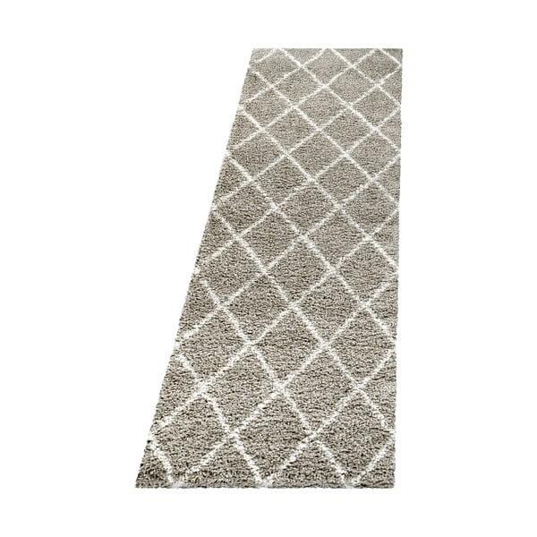 Kilimas šviesiai rudos spalvos 80x250 cm Alvor – Ayyildiz Carpets