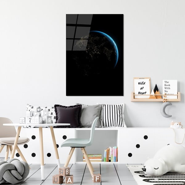 Paveikslas ant stiklo 70x100 cm Earth - Wallity-image-2