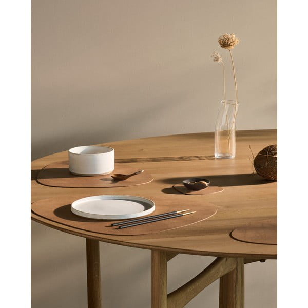 Iš eko odos padėkliukas 37x44 cm Curve L Nupo – LIND DNA-image-1