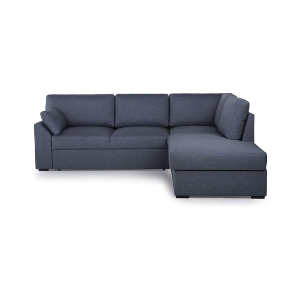 Sulankstoma kampinė sofa mėlynos spalvos (su dešiniuoju kampu) Janson – Scandic