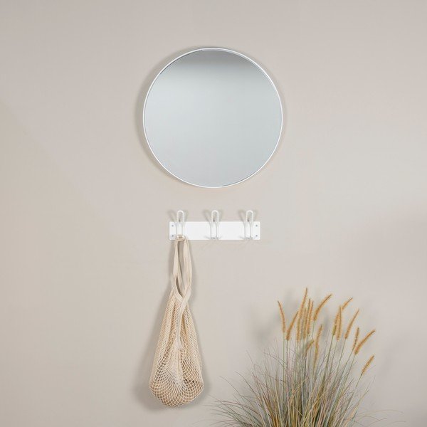 Sieninė lentyna iš metalo baltos spalvos Miles – Spinder Design-image-2