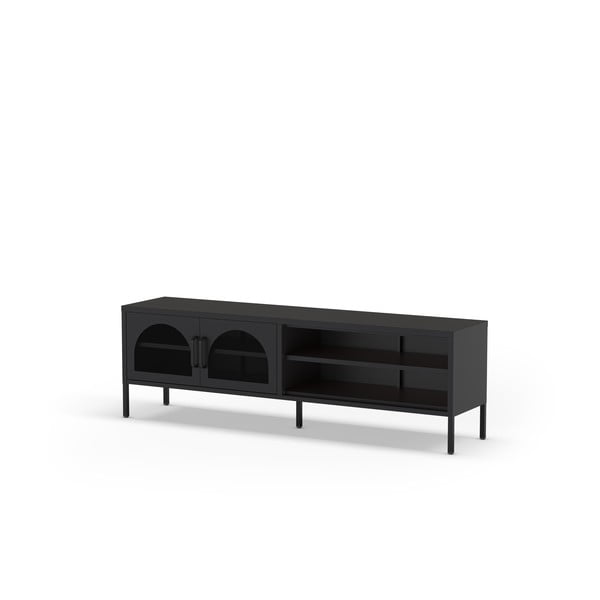 TV spintelė juodos spalvos 160x50 cm Diora – Marckeric-image-1