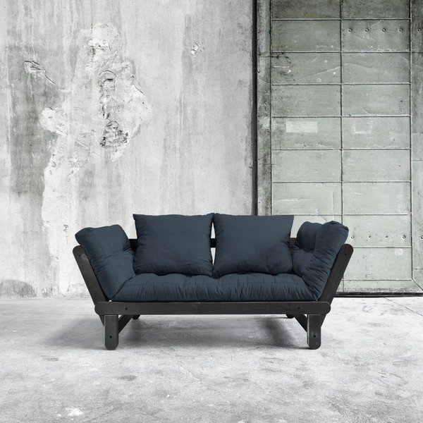 Sofa lova "Karup Beat" juoda/juodai mėlyna-image-2
