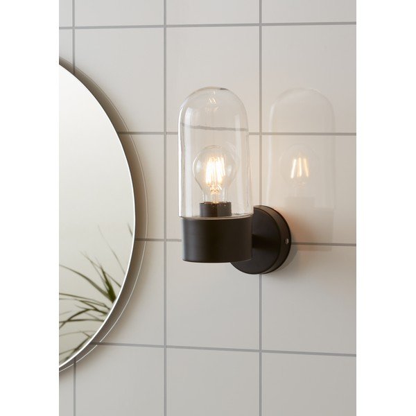 Juodas sieninis šviestuvas Markslöjd Zen Wall Black Clear-image-1