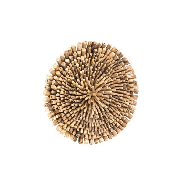 Sienų dekoracija iš tikmedžio medienos WOOX LIVING Bee, ⌀ 70 cm-image-2