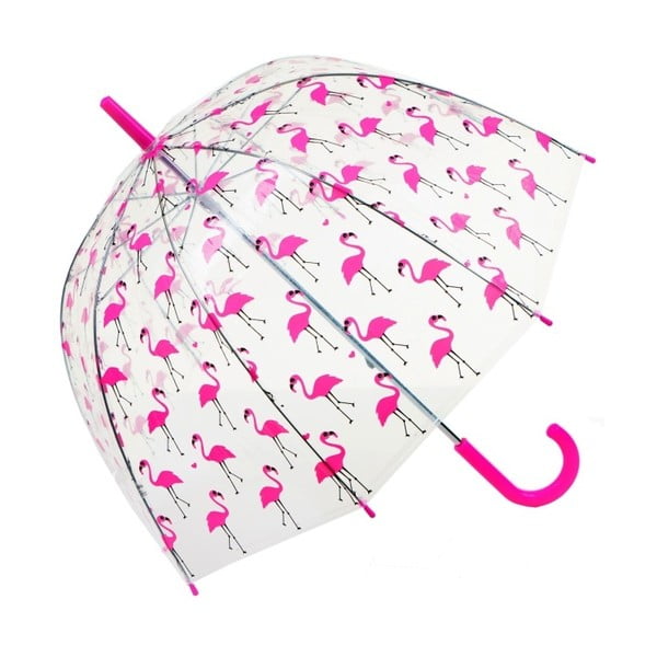 Skaidrus skėtis "Flamingo", ⌀ 85 cm