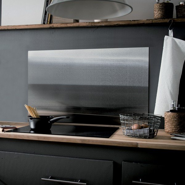 Iš nerūdijančio plieno aksesuaras viryklei 50x90 cm Splash – Compactor-image-1