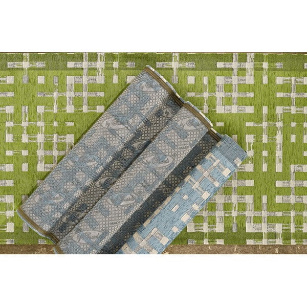 Skalbiamas kilimas rudos spalvos 55x240 cm Dama Fango – Floorita-image-2