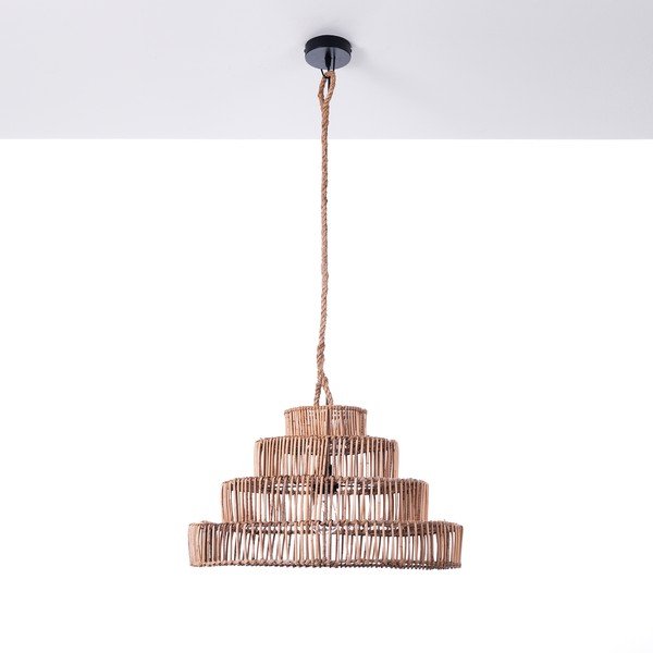 Pakabinamas šviestuvas iš ratano Tomasucci Tower, aukštis 35 cm-image-3