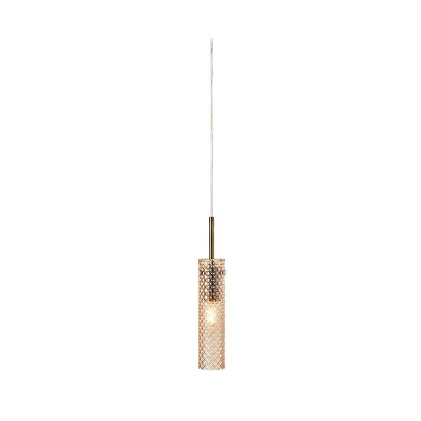 Žalvario spalvos/gintarinės spalvos iš stiklo kabantis šviestuvas ø5x27,5 cm Vibia – Markslöjd