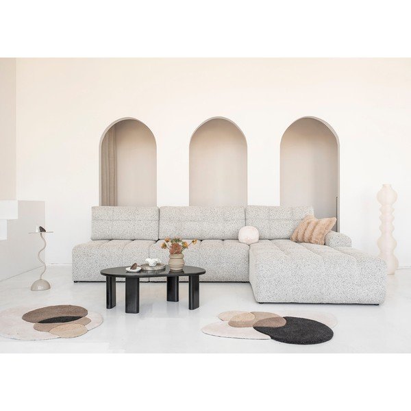 Smėlio spalvos sulankstoma/su sandėliavimo vieta modulinė kampinė sofa (su dešiniuoju kampu) Lulu – Miuform-image-1