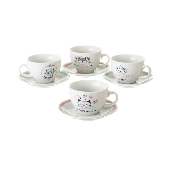 4 porcelianinių puodelių rinkinys "Unimasa Boho", 160 ml-image-1