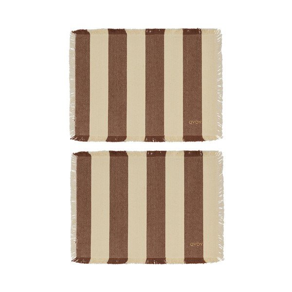 Iš organiškos medvilnės padėkliukai 2 vnt. 36x48 cm Toppu – OYOY Living Design