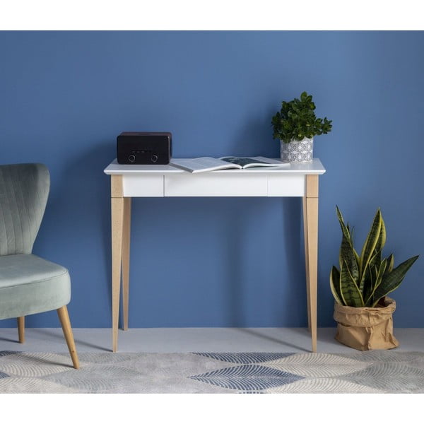 Baltas darbo stalas Ragaba Mimo, plotis 65 cm-image-1