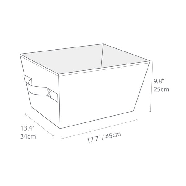 Iš tekstilės krepšys laikymui 34,5x45x25 cm Soft Storage – Bigso Box of Sweden-image-4