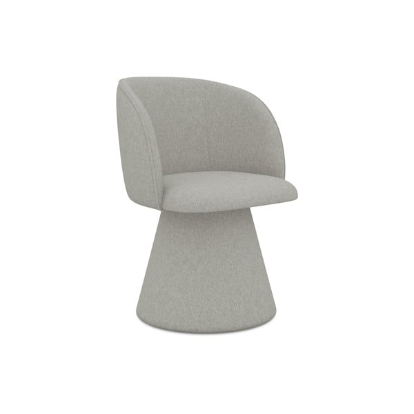 Šviesiai pilkos spalvos iš audinio valgomojo kėdė Maia – Makamii