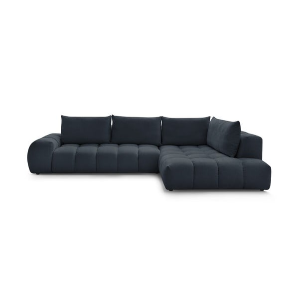 Kampinė sofa tamsiai mėlynos spalvos (su dešiniuoju kampu) Everest – Bobochic Paris