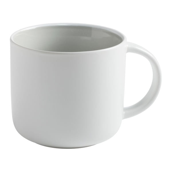 Baltas porcelianinis puodelis su pilku vidumi Maxwell & Williams Tint, 440 ml