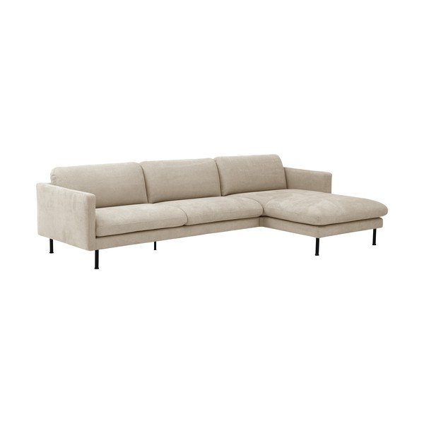Smėlio spalvos kampinė sofa Max Winzer Nathan, dešinysis kampas-image-3