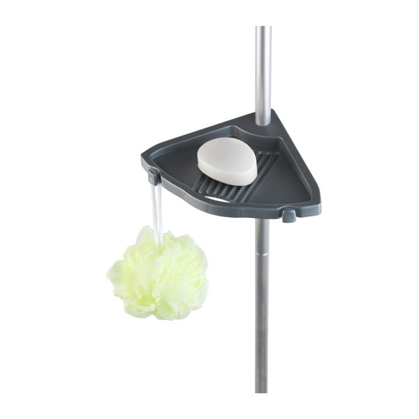 Pilka teleskopinė sieninė lentyna vonios kambariui Wenko Easy-image-2