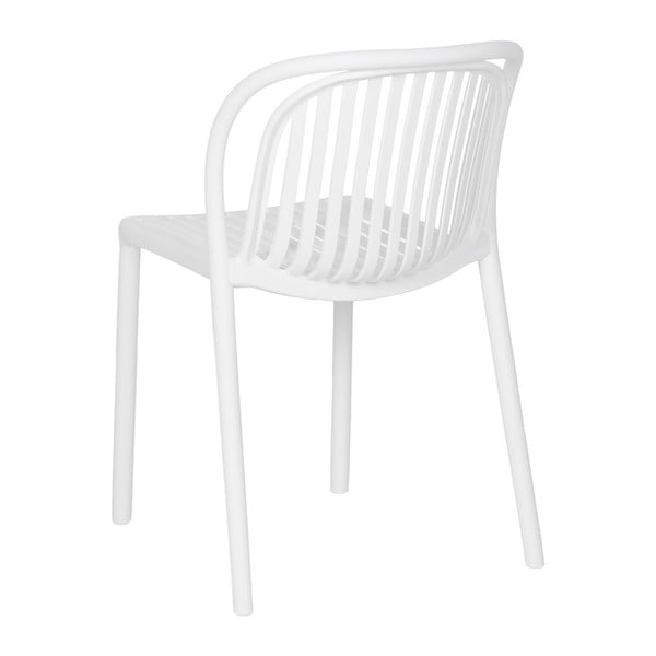 Baltos spalvos iš plastiko valgomojo kėdė Alia – Ixia-image-3