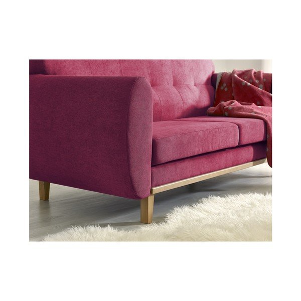 Raudona dvivietė sofa "Bobochic Paris Viking-image-2