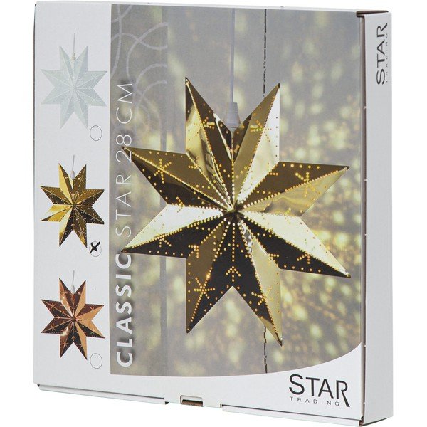 Aukso spalvos kalėdinė šviečianti dekoracija Classic - Star Trading-image-4