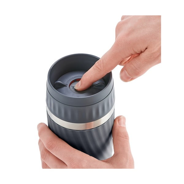 Pilkas termo puodelis 0,36 l Easy Twist - Tefal-image-4