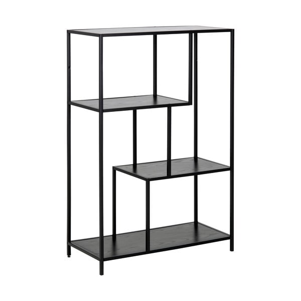 Juoda knygų spinta Acton Seaford, aukštis 114 cm-image-2