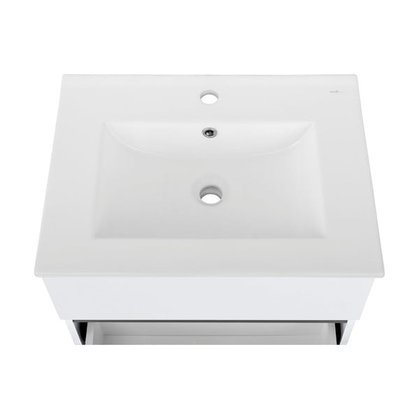 Pakabinama spintelė be kriauklės baltos spalvos 60x52 cm Wisla – Støraa-image-1