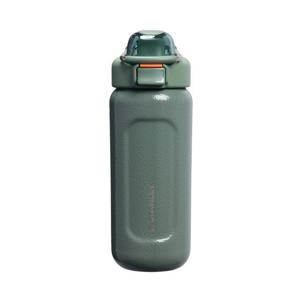 Žalios spalvos iš nerūdijančio plieno butelis Kelioninis buteliukas 470 ml Wellspring Bottle Hammertone Green – Stanley